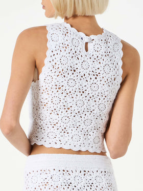 Woman crochet halterneck top - MC2 Saint Barth
