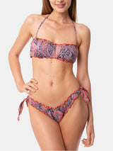 Bikini da donna a fascia con stampa Liberty | EDIZIONE SPECIALE LIBERTY