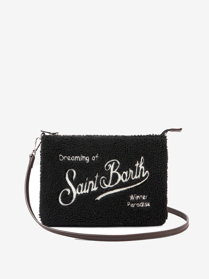 Schwarze Sherpa-Umhängetasche „Parisienne“.