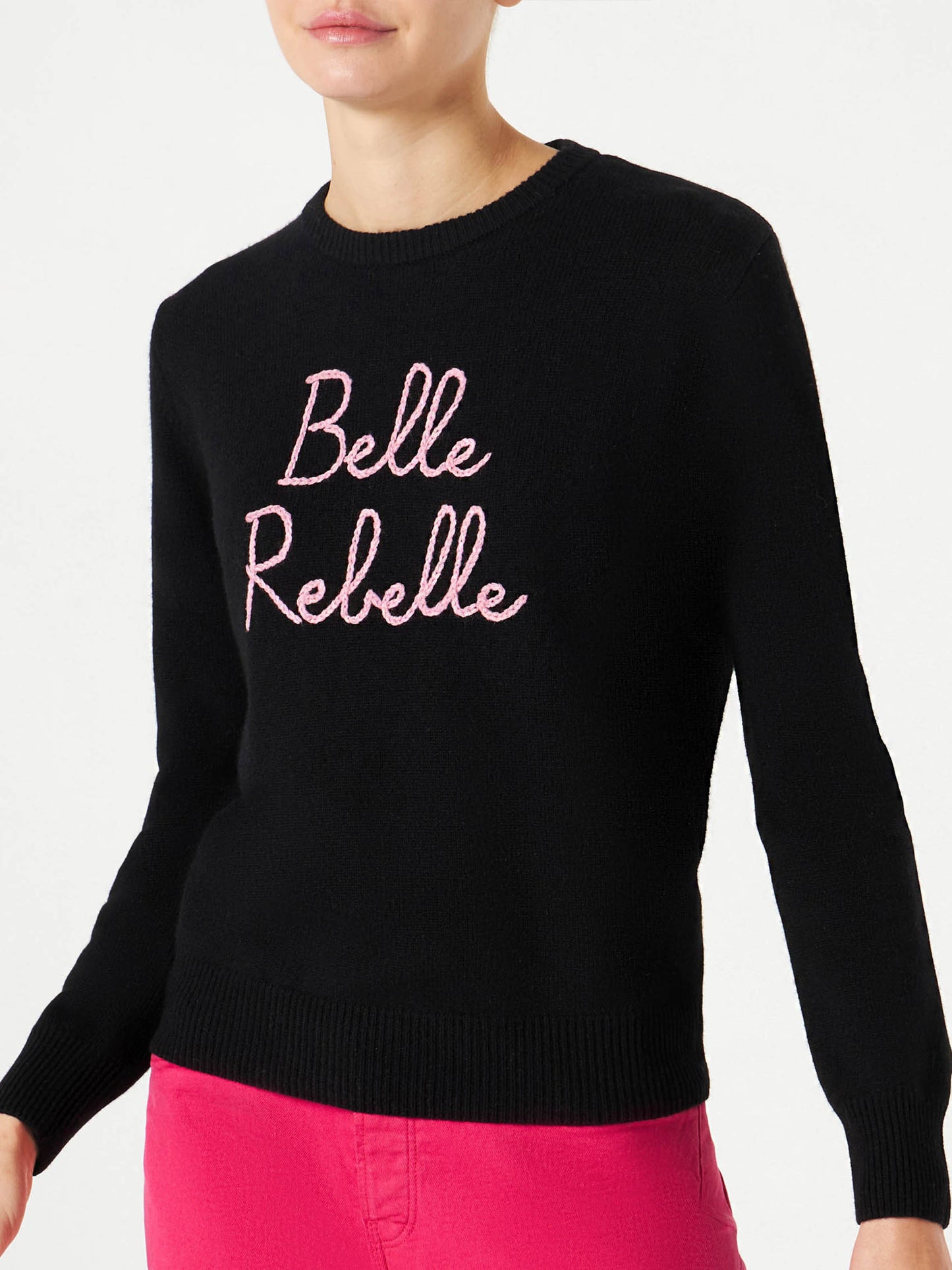 Maglione da donna con ricamo Belle Rebelle
