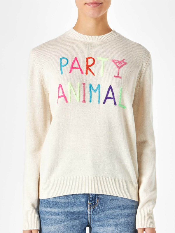 Woman sweater with Party Animal embroidery | NIKI DJ SPECIAL EDITION