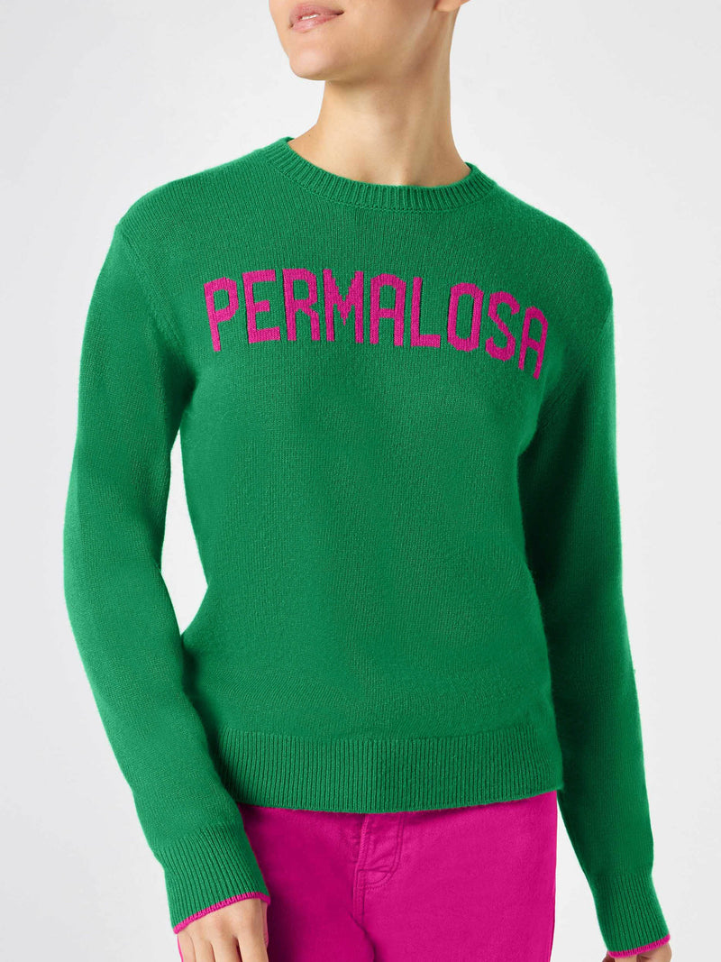 Woman sweater with Permalosa lettering