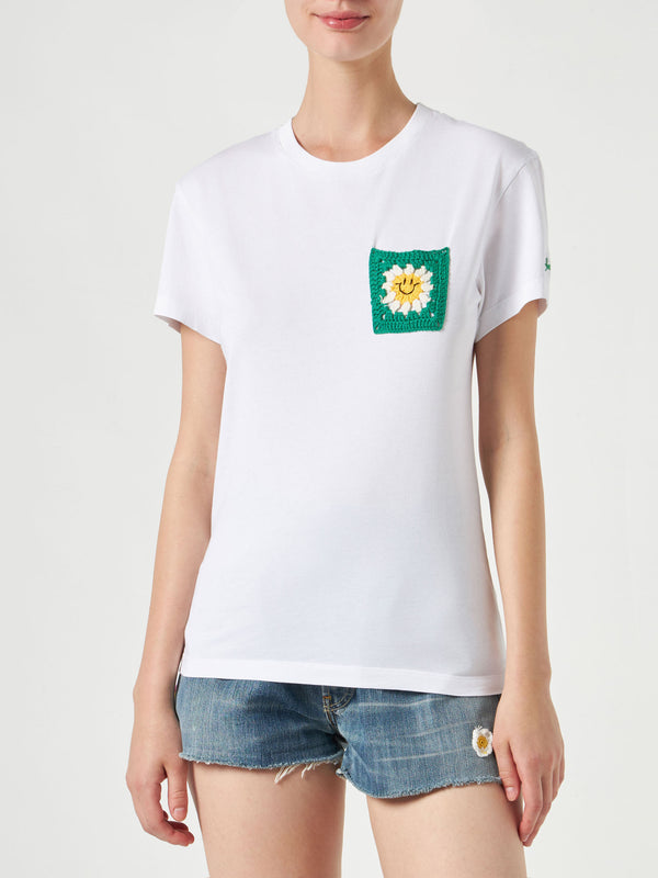 Woman cotton t-shirt with pocket