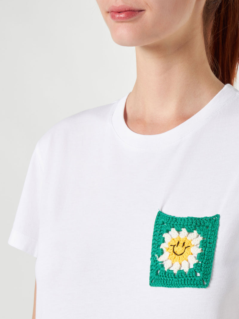 Woman cotton t-shirt with pocket