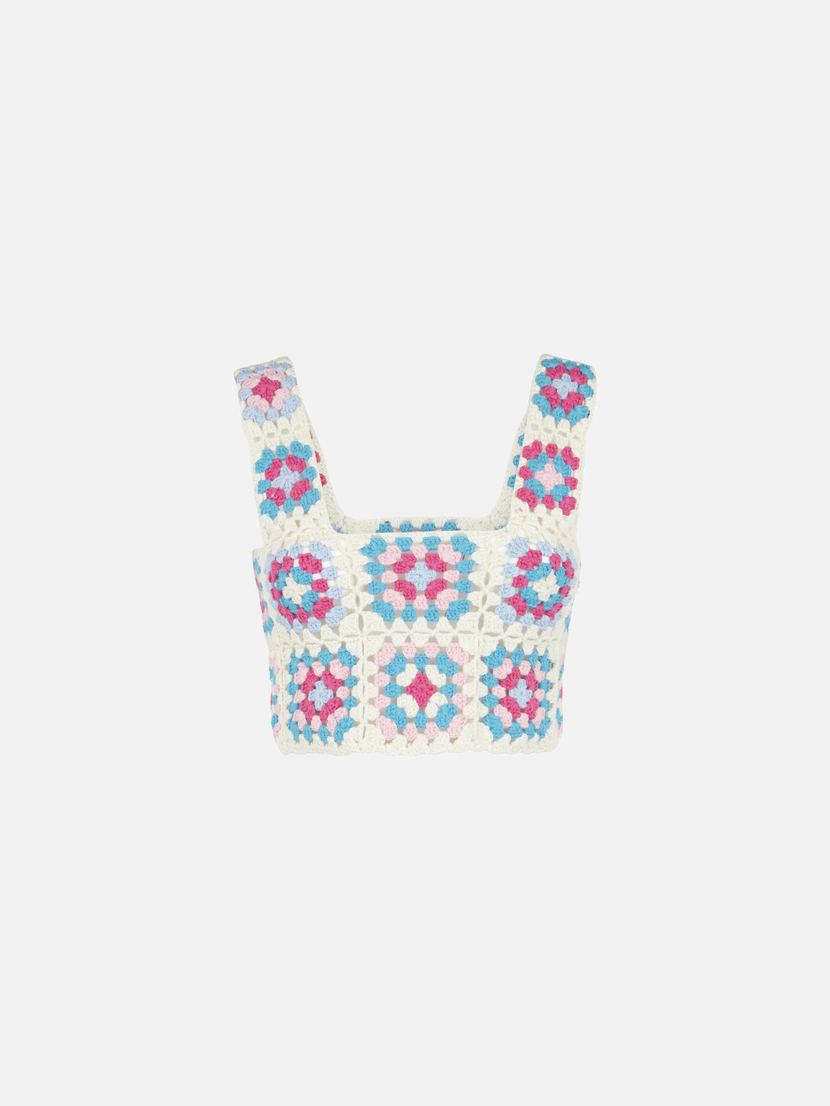 Top de crochet multicolor Halima 
