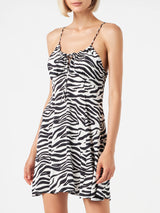 Zebra print short dress