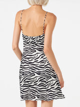 Zebra print short dress