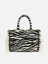 Colette blanket handbag with animalier print