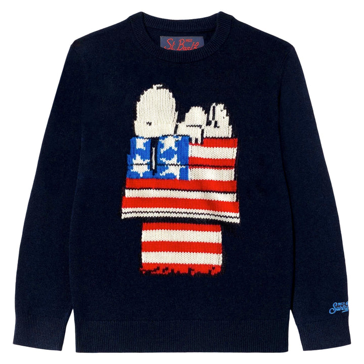 Kinderpullover mit Snoopy-Jacquard-Print | Peanuts™ Sonderausgabe