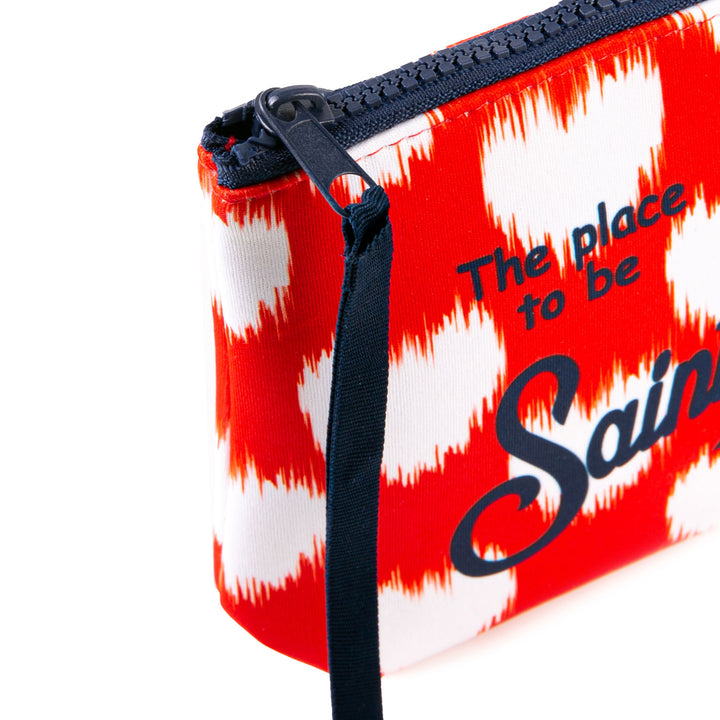 Aline scuba pochette with heart print