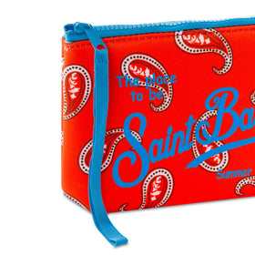 Aline pochette with paisley print
