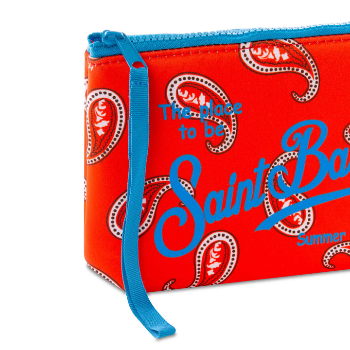 Aline pochette with paisley print