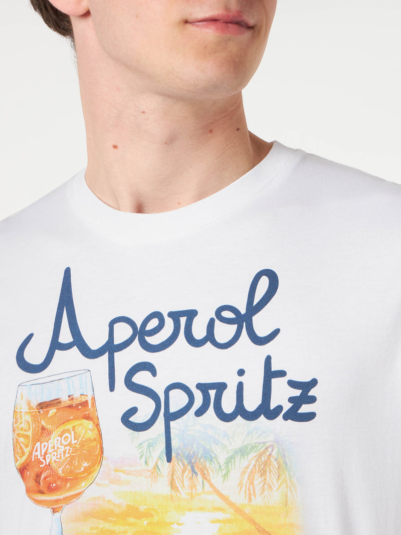 T-shirt da uomo in cotone con stampa Aperol Spritz Venezia | EDIZIONE SPECIALE APEROL