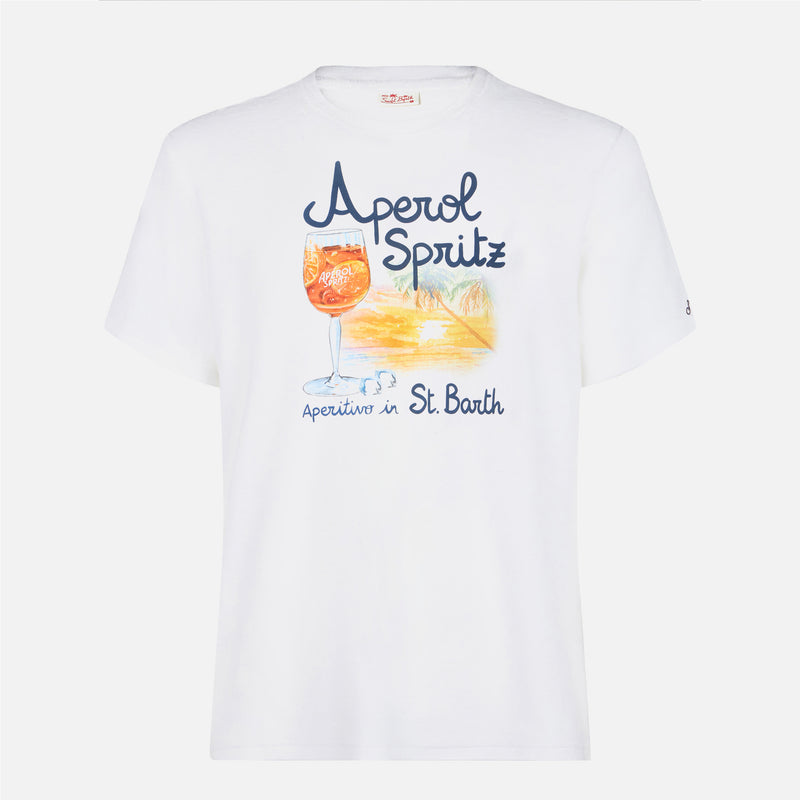 T-shirt da uomo in cotone con stampa Aperol Spritz Venezia | EDIZIONE SPECIALE APEROL