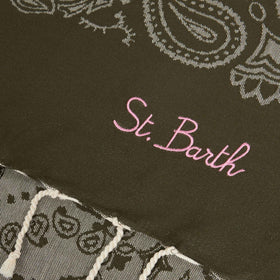 Weicher Jacquard-Fouta mit Wellenbesatz