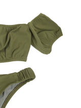 Bikini a fascia verde militare