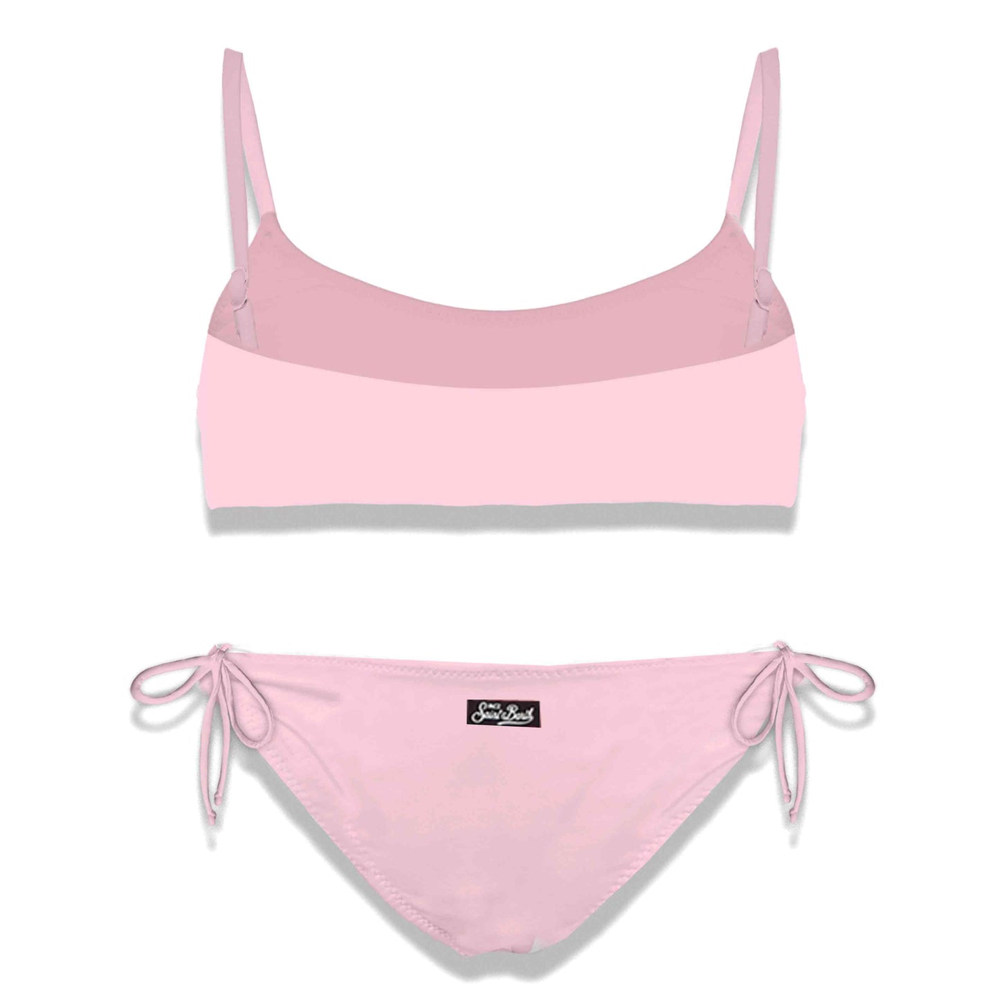 Girl bralette bikini with St. Barth glitter logo - MC2 Saint Barth