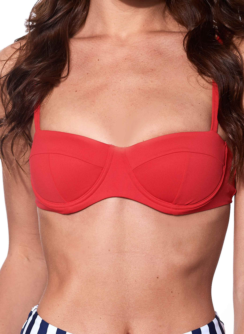 Bralette rossa con ferretto