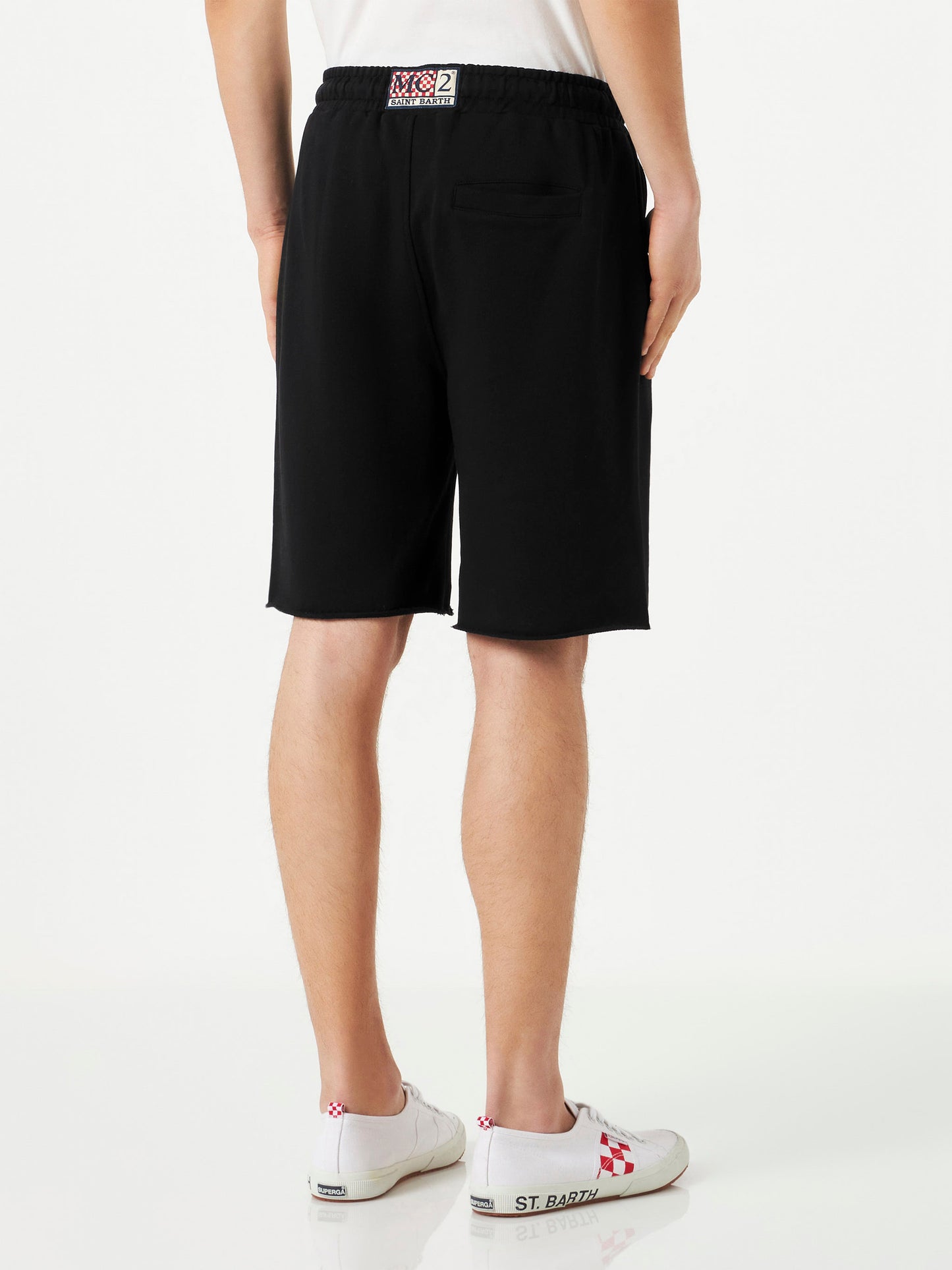Man black cotton bermuda - MC2 Saint Barth
