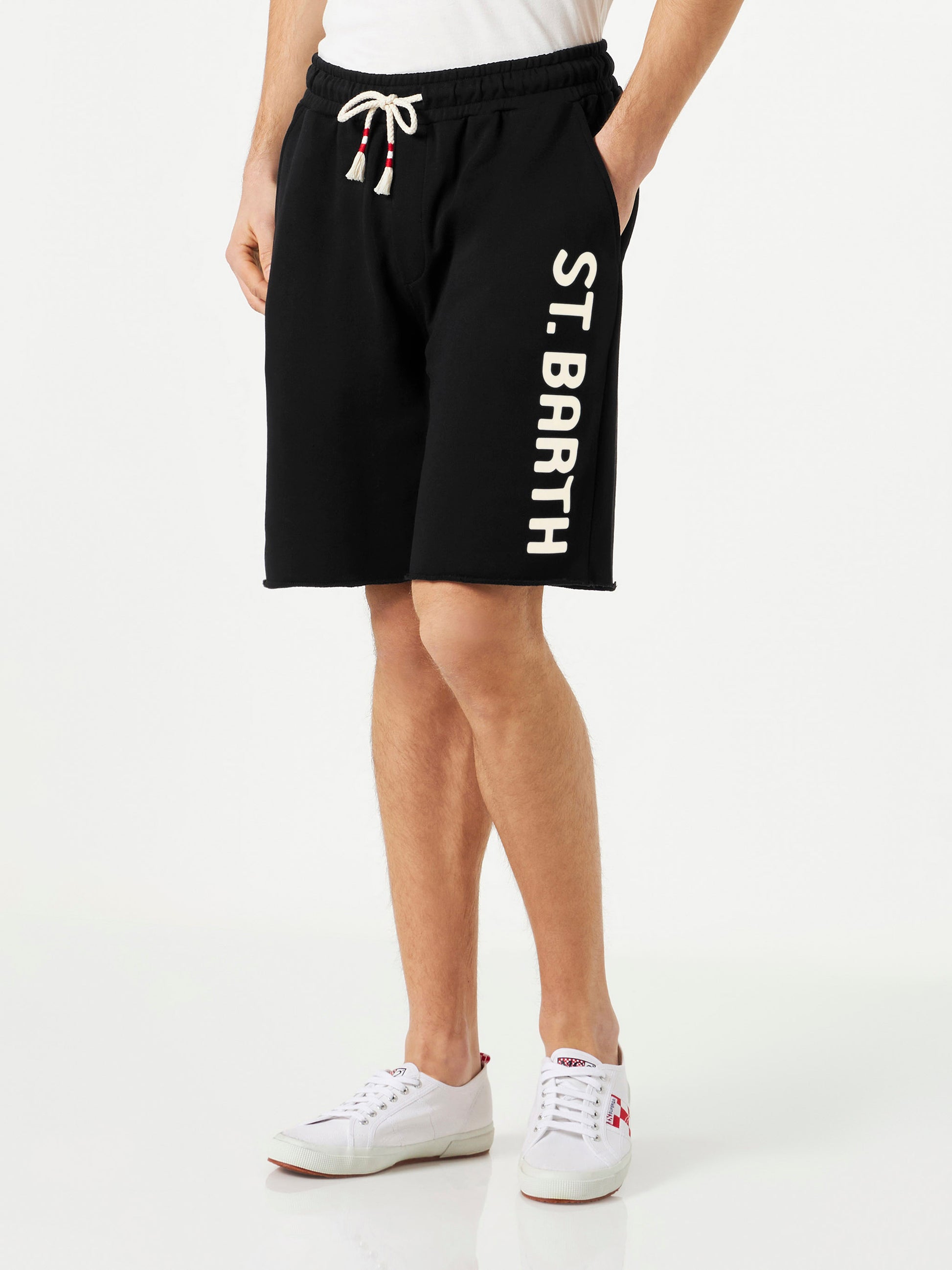 Man black cotton bermuda - MC2 Saint Barth