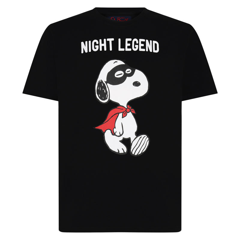 Herren-T-Shirt aus Baumwolle mit Snoopy-Nacht-Legende-Aufdruck | SNOOPY – PEANUTS™ SONDEREDITION