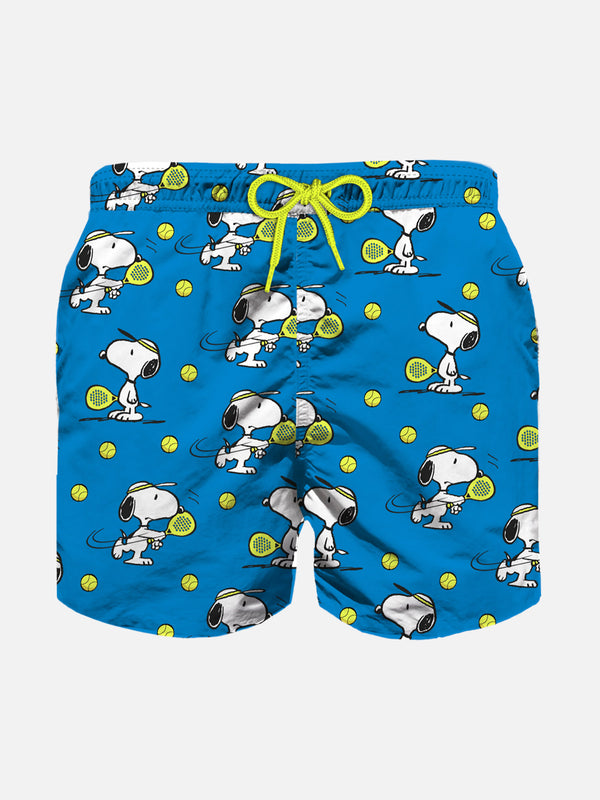 Boy light fabric swim shorts with Snoopy Padel print | SNOOPY - PEANUTS™ SPECIAL EDITION