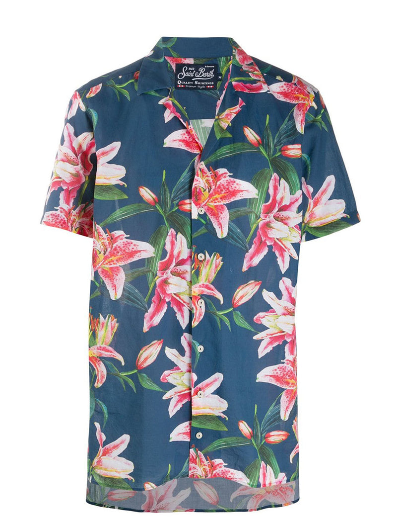 Tropical print man shirt