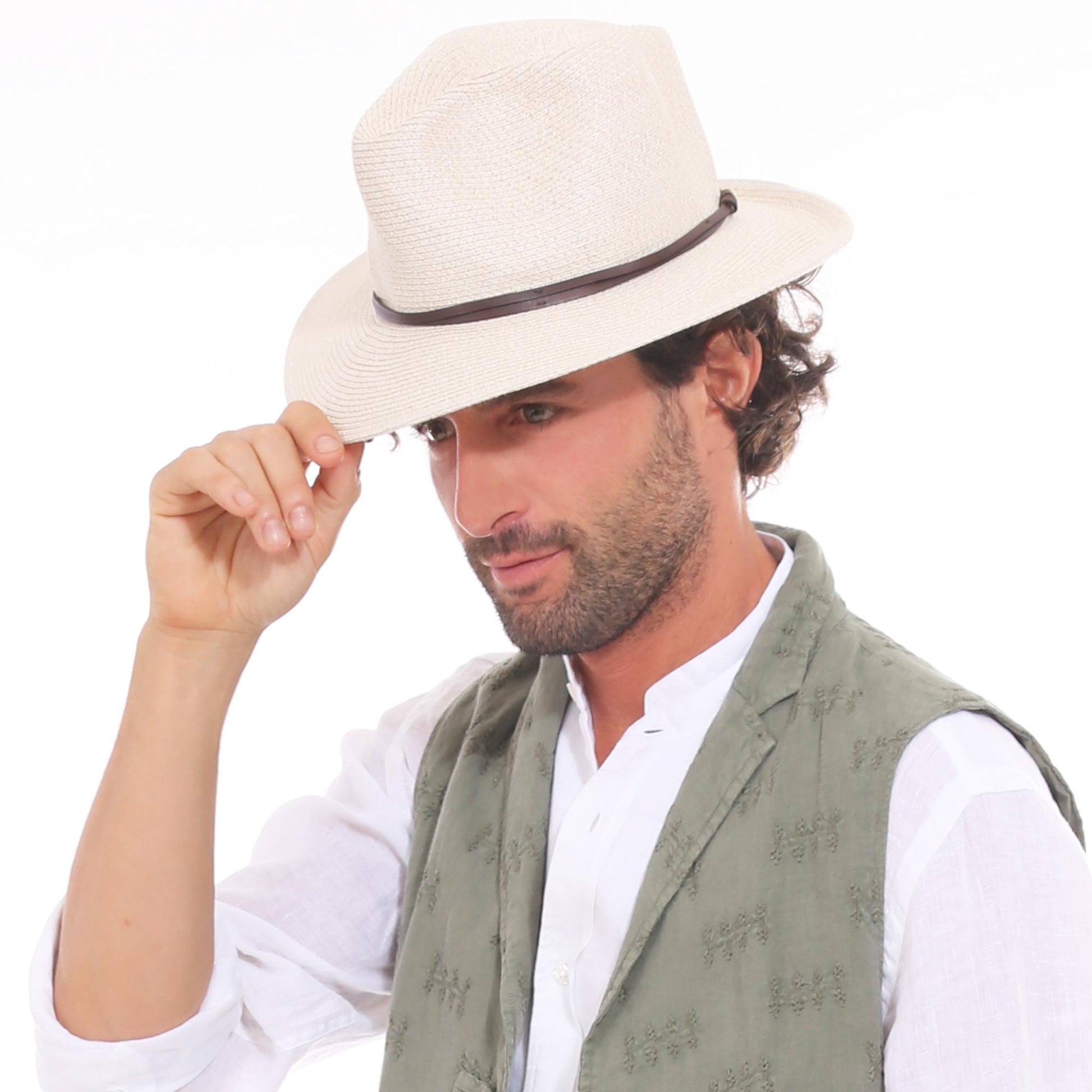 Military green chapeaux hat - MC2 Saint Barth