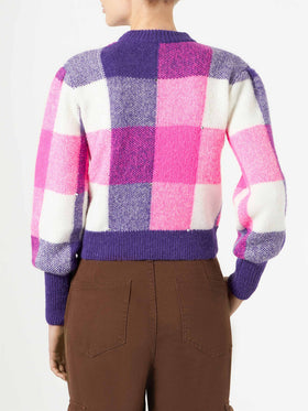 Woman brushed sweater with rhinestones - MC2 Saint Barth