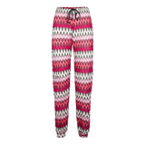 Pantaloni jogger in maglia chevron