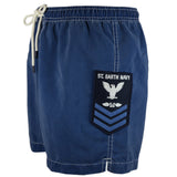 Délavé-Cargo-Shorts für Herren in Marineblau