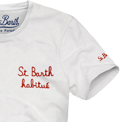 Boy t-shirt with St. Barth habitué embroidery