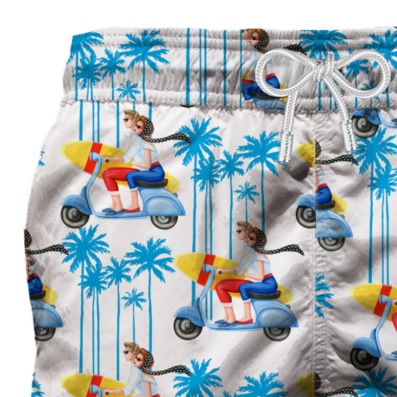 Oh Vespa®! Mittellange Badeshorts – Vespa® Special Edition