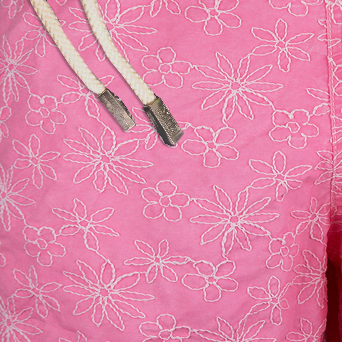 Costume da bagno rosa ricamato