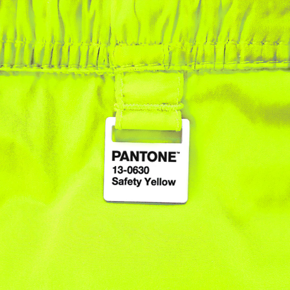 Man fluo yellow swim shorts | PANTONE® SPECIAL EDITION