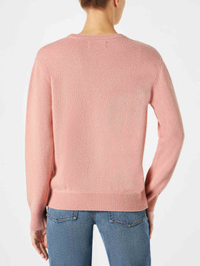 Woman sweater with Where is my Rosé? embroidery - MC2 Saint Barth