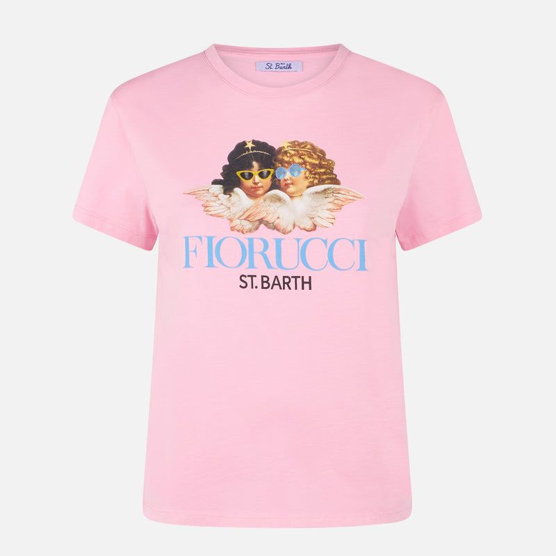 Woman cotton t-shirt with Fiorucci print | FIORUCCI SPECIAL EDITION