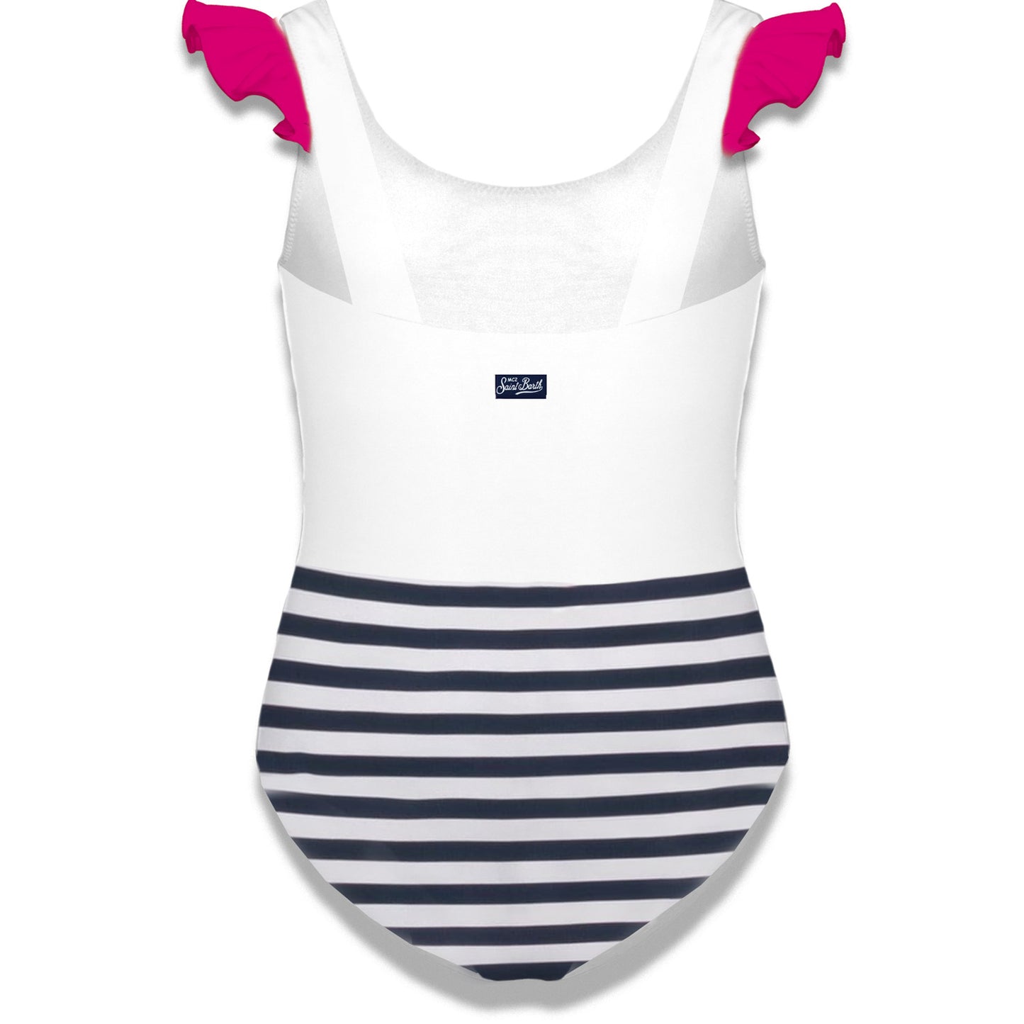 Flamingo heart print ruffled one piece - MC2 Saint Barth