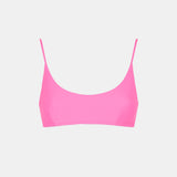 Bralette-Badeanzug für Damen in Neonrosa