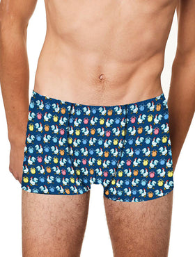 Micro roosters and alarms print underwear boxer - MC2 Saint Barth