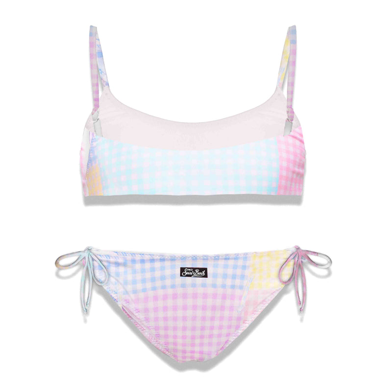 Bikini da bambina patchwork