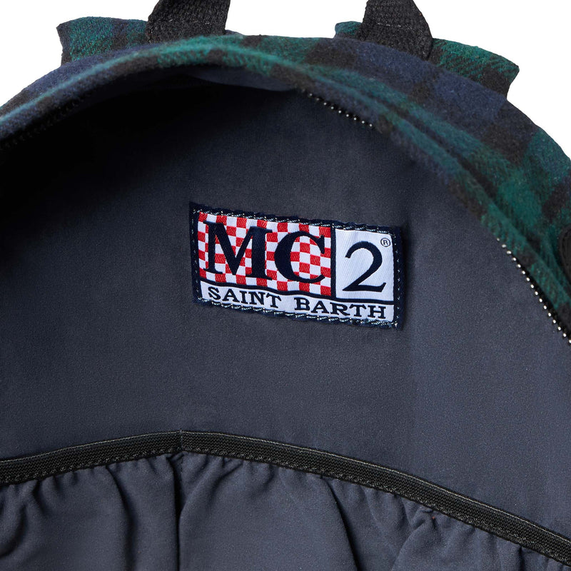 Rucksack mit Tartan-Print