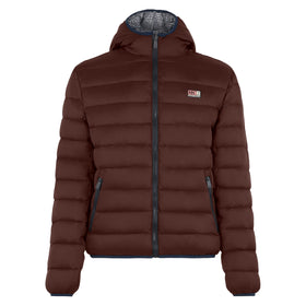 Man double face brown down jacket Courchevel - MC2 Saint Barth