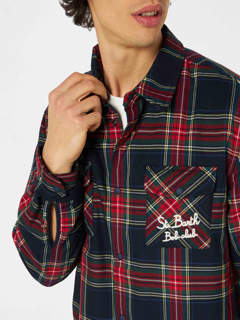 Overshirt mit Tasche und St. Barth Bob Club-Stickerei