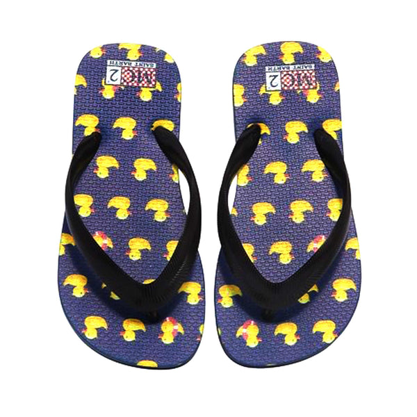 Boy Duck print flip-flops