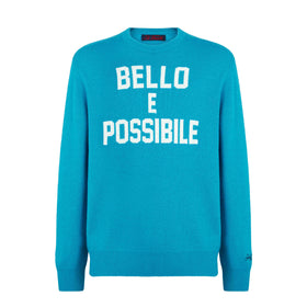 Man sweater with Bello e Possibile print - MC2 Saint Barth