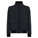 Man mélange black thermo jacket