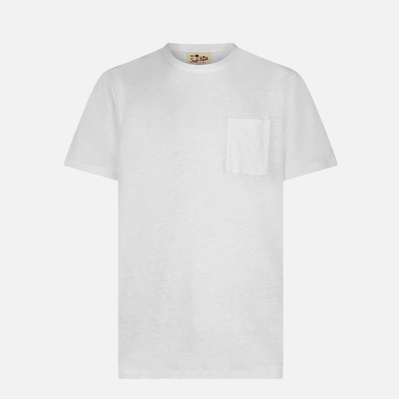 Man linen jersey t-shirt