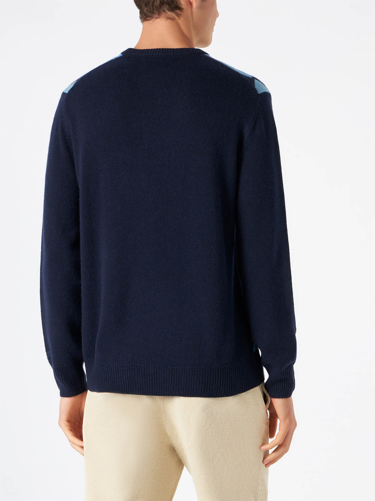 Maglione da uomo con stampa rombi