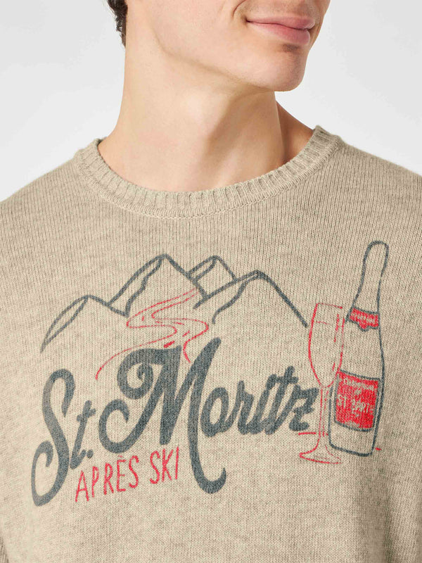 Maglia da uomo con stampa St. Moritz